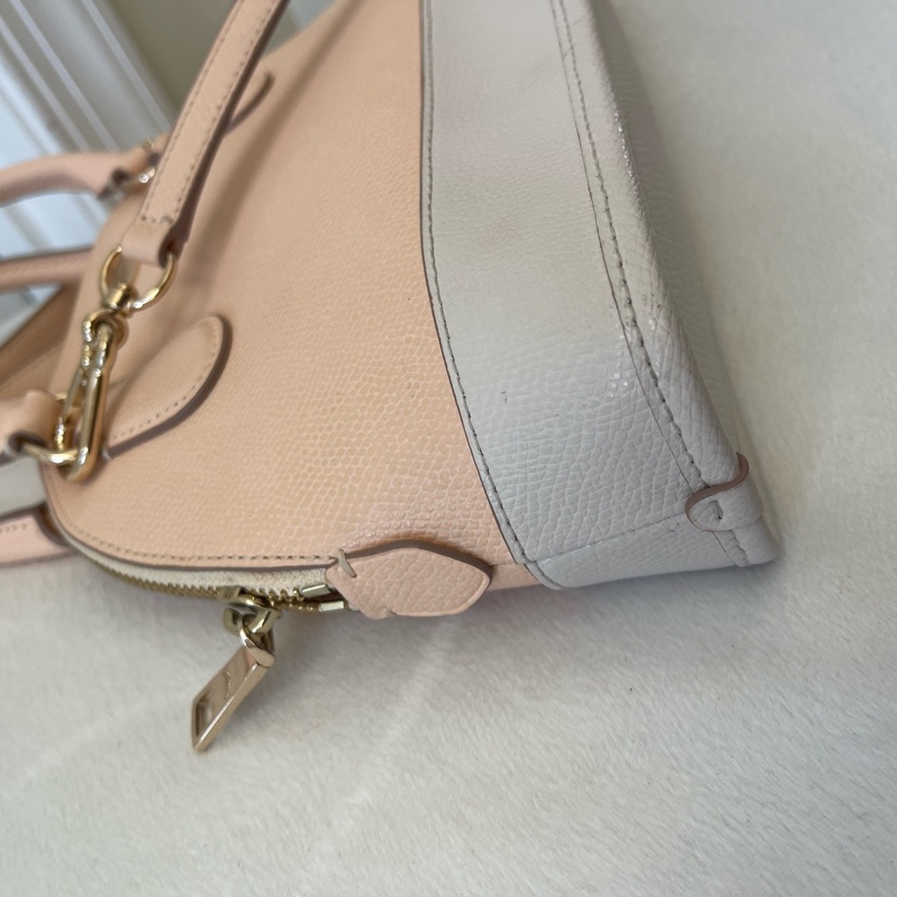Coach Pink and Cream Domed Shape Small Satchel Bag EUC - Picture 6 of 13